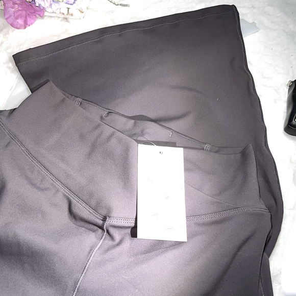 NWT HALARA Crossover High Waisted Back Pocket Super Flare Pants SIZE PS Grey - Picture 7 of 11